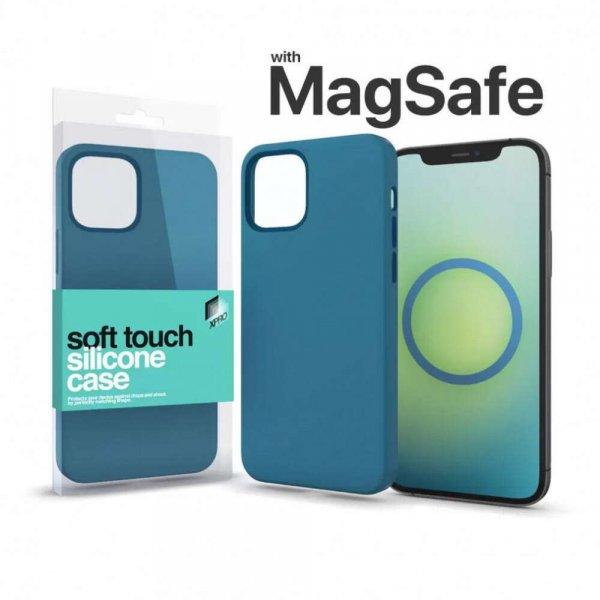 MagSafe rögzítésű Soft Touch Szilikon tok Iphone 13 Pro Max készülékhez -
cinegekék
