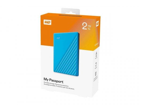 Western Digital 2TB My Passport USB 3.0 Külső HDD - Kék