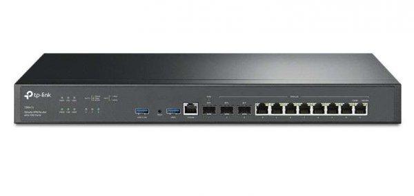 TP-Link ER8411, 8x RJ-45, 2x USB, Gigabit Ethernet, 10G, 4GB RAM, 26.36W, Fekete
vezetékes router