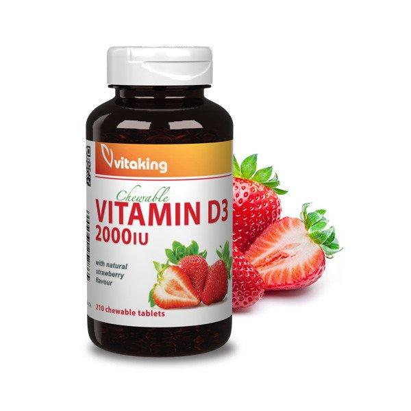 Vitaking D3-vitamin 2000NE 210 rágótabletta