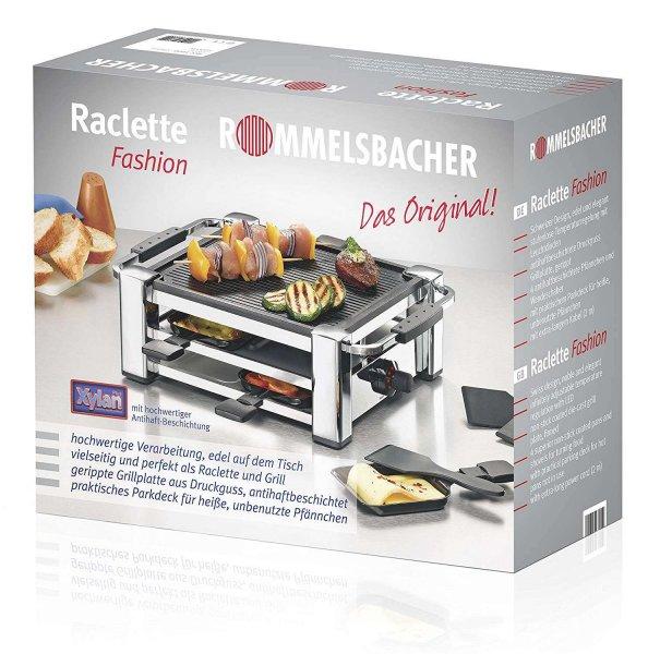 Rommelsbacher Raclette RCC 1000 Fashion Elektromos grillsütő - Inox