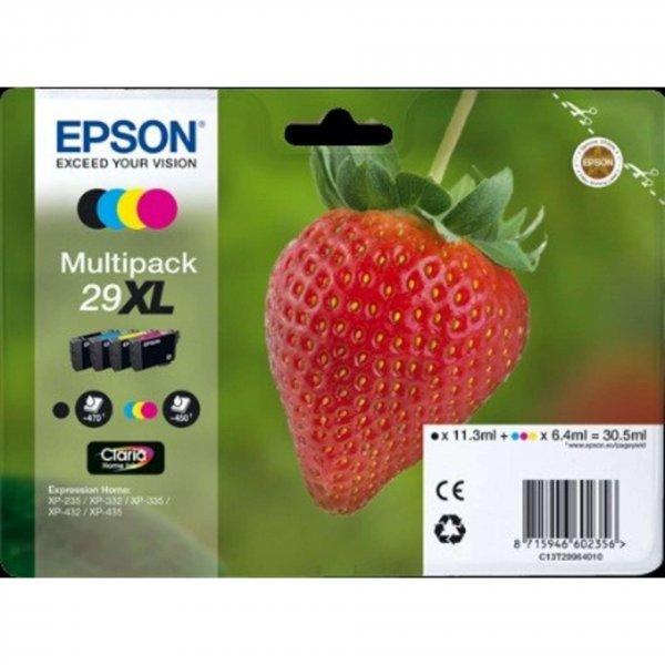 Epson Claria 29XL T2996 Multipack Black Cyan Magenta Yellow tintapatron eredeti
C13T29964012 (T2991 + T2992 + T2993 + T2994) Eper