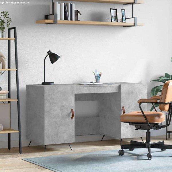 vidaXL betonszürke szerelt fa íróasztal 140 x 50 x 75 cm