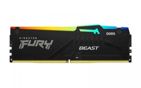 16GB 5200MHz DDR5 RAM Kingston Fury Beast RGB CL40 (KF552C40BBA-16)