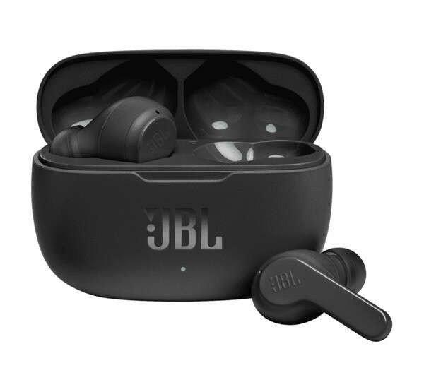 JBL WAVE 200 bluetooth fülhallgató SZTEREO v5.0, TWS, cseppálló, mélyhang
kiemelés + töltőtok, fekete