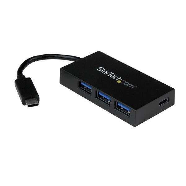 StarTech.com 4 Port USB-C to USB-A (3x) and USB-C (1x) Hub (HB30C3A1CFB)