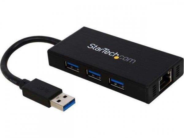 StarTech.com USB/Ethernet Combo Hub  (ST3300GU3B)
