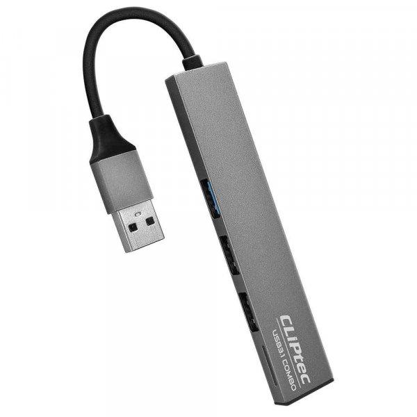 USB HUB elosztó USB TO USB 3.1 + 2XUSB 2.0 + MicroSD - Slim Combo, Cliptec
RZR545