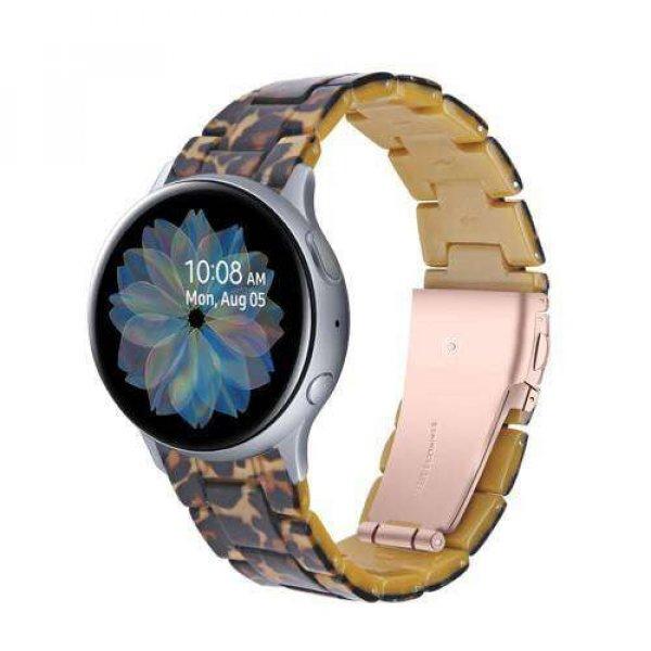Okosóra műanyag szíj - LEOPÁRD MINTÁS - pillangó csat - 165mm hosszú,
20mm széles, 145-200mm-es méretű csuklóig ajánlott - SAMSUNG Galaxy Watch
42mm / Amazfit GTS / Galaxy Watch3 41mm / HUAWEI Watch GT 2 42mm / Galaxy Watch
Active / Active 2