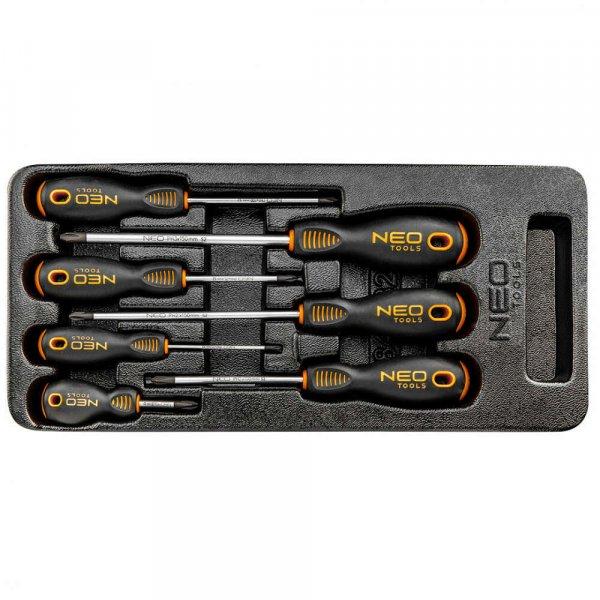 Neo Tools 84-232 csavarhúzó készlet, ph, 7db, műhelykocsitálcával,
Ezüst/Fekete