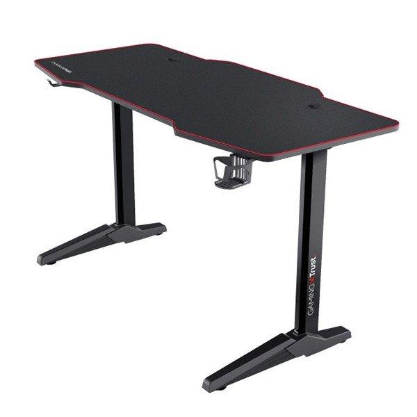 TRUST GXT1175 Imperius XL Gaming Desk, Fekete