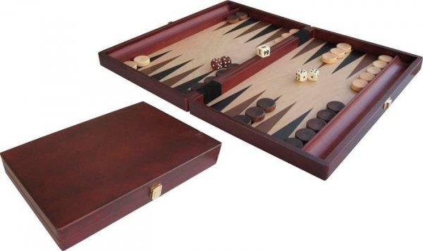 Backgammon tok fa berakással 35x24cm