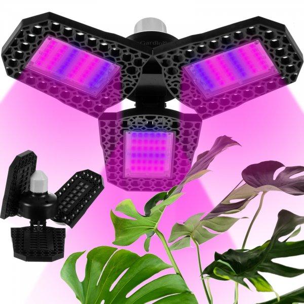 108 LED-es növény nevelő lámpa - állítható dőlésszöggel, 2
világítási móddal (BB-20440)