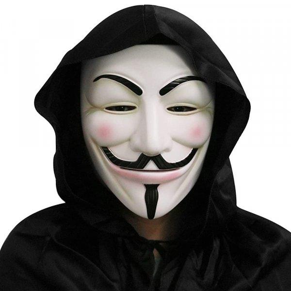 Guy Fawkes maszk - Anonymus maszk - V mint Vérbosszú maszk univerzáis
méretben (BBL)