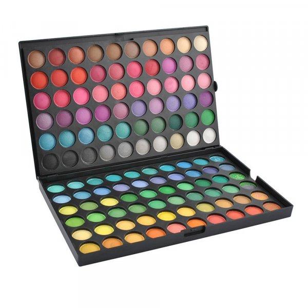 120 színű szemhéjfesték paletta - élénk árnyalatokkal (BB-10070) (KF)