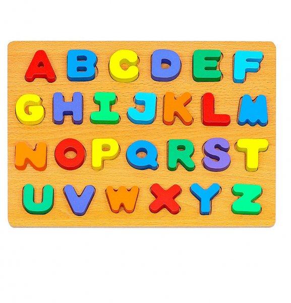 Színes készségfejlesztő puzzle az angol ABC betűivel (BB-7471) (KF)