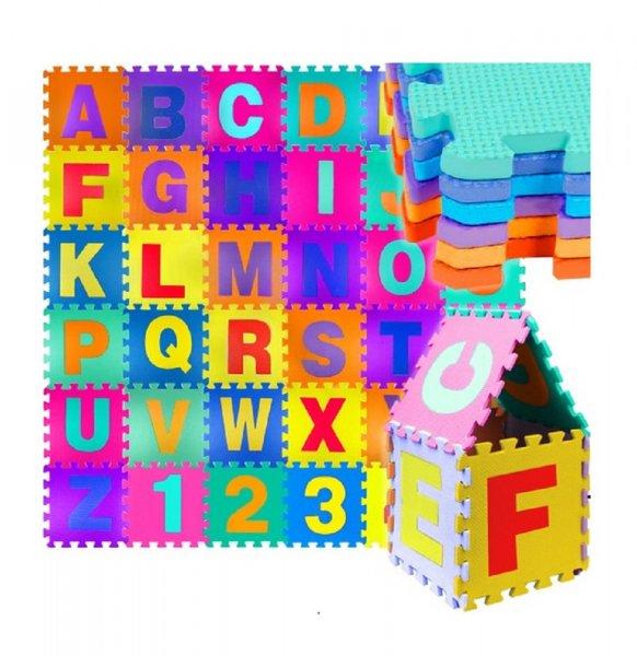 36 db-os abc-szám habtapi puzzle játszószőnyeg - (BB-4693) (BBJ)