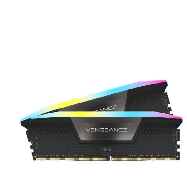 CORSAIR Memória VENGEANCE RGB DDR5 64GB 5600MHz CL40, INTEL XMP (Kit of 2),
fekete