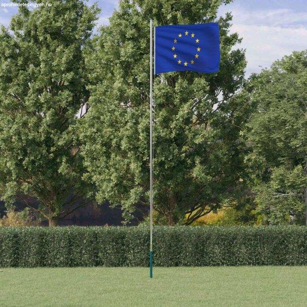vidaXL alumínium európai uniós zászló és rúd 6,23 m