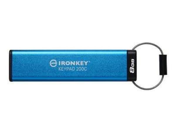 KINGSTON 8GB USB-C IronKey Keypad 200C