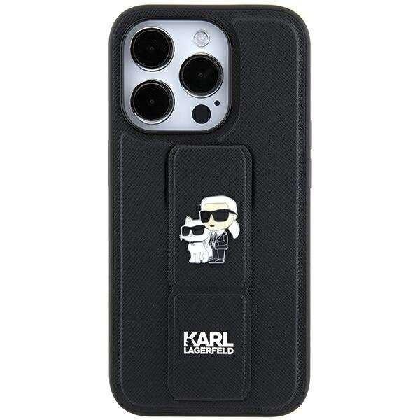 Karl Lagerfeld Gripstand Saffiano Karl&Choupette Karl&Choupette Pins tok iPhone
11 / Xr - fekete