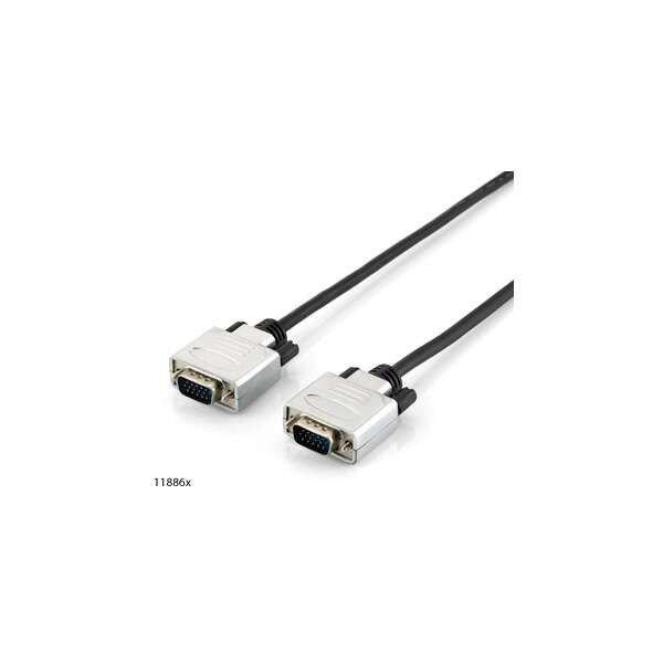 Equip Kábel, 118865 (VGA kábel, HD15, apa/apa, duplán árnyékolt, 15m)