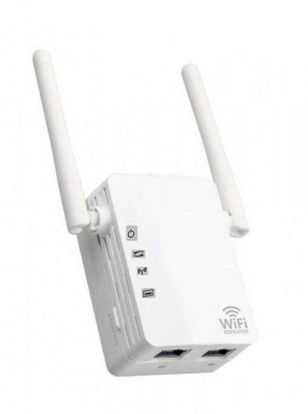 Wi-Fi WLAN Jelerősítő Repeater, XL-Z04 2,4GHz Wi-Fi lefedettségnövelés,
fehér