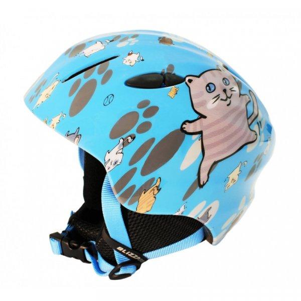 BLIZZARD-Magnum ski helmet junior, blue cat shiny Kék 48/52 cm 20/21