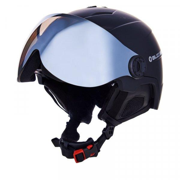 BLIZZARD-Double Visor ski helmet, black matt, smoke lens, mirror Fekete 56/59 cm
20/21