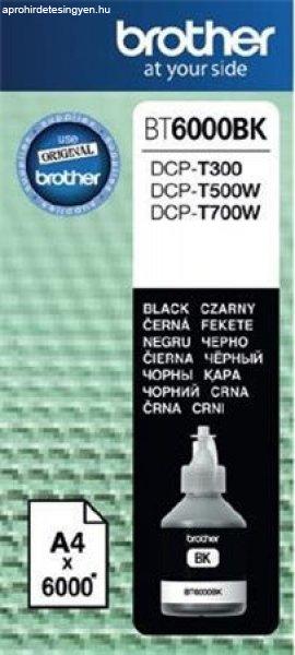 BT6000BK Tinta DCP T-300, 500W, 700W nyomtatókhoz, BROTHER, fekete, 6k