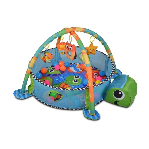 Cangaroo Sea Turtle Játszószőnyeg játékhíddal - Teknős #kék-zöld