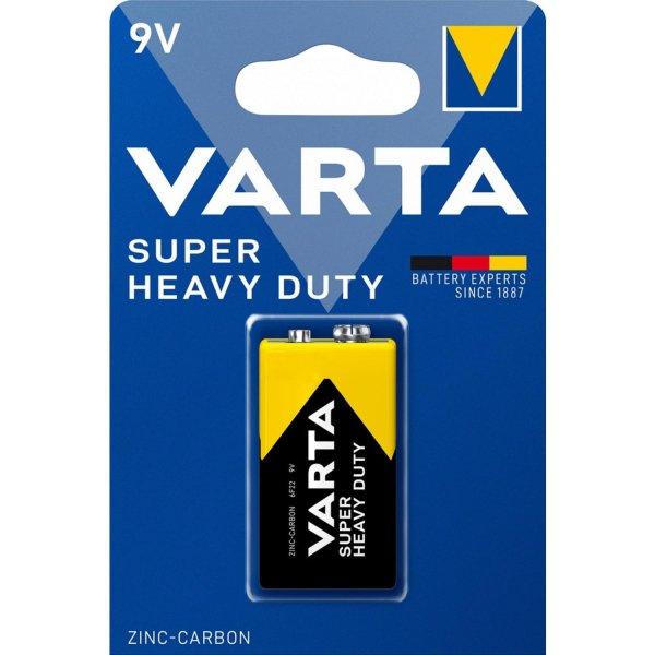 Elem 9V-os 6LR61  Super Heavy Duty féltartós 1 db/csomag, Varta