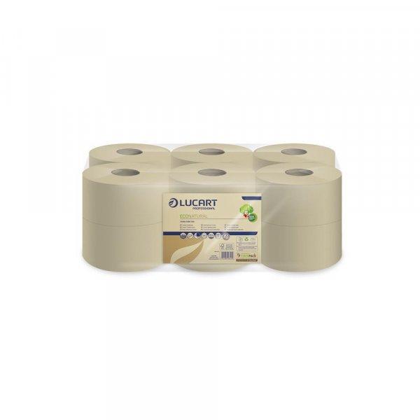 Toalettpapír 2 rétegű közületi átmérő: 18,1 cm havanna barna 12
tekercs/csomag EcoNatural L-One Mini Lucart_812170