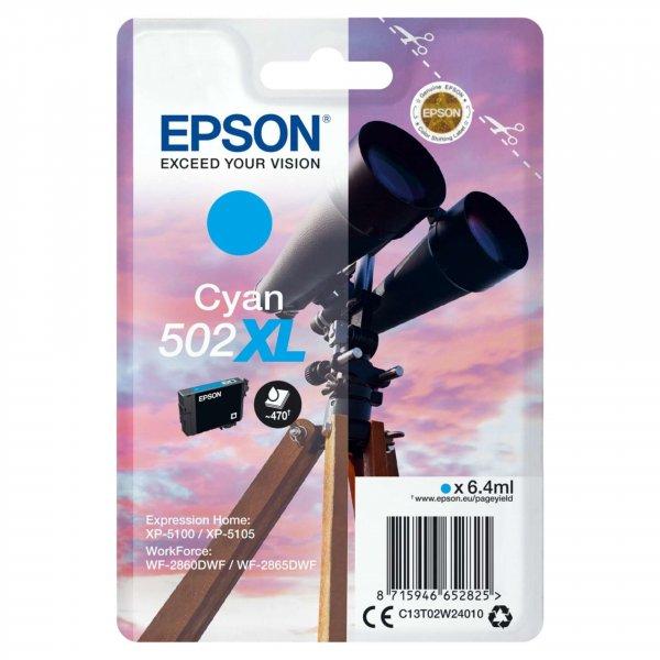 Epson Claria 502XL T02W2 Cyan tintapatron eredeti 6,4ml C13T02W24010 Távcső