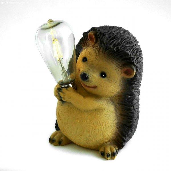 Kerti dekoráció, Mercaton® napelemes lámpával, Hedgehog modell izzóval, 22
cm