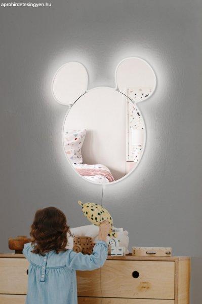 Mickey Silver Tükör LED -es világítással 53x50 fehér