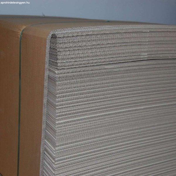Hullámpapír lemez 750x1150mm 3 rétegű (0110B) EUR raklapra, köztes,
550db/raklap