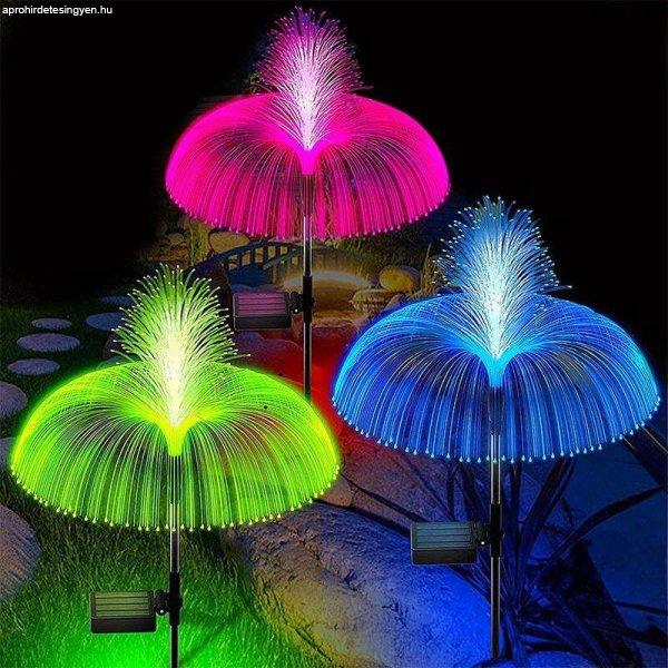 2 db-os napelemes, kültéri leszúrható lámpa szett - RGB LED medúza alakú
kültéri dekor világítás (BBJ)