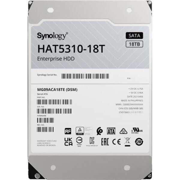 Synology 18TB 7200rpm SATA-600 256MB HAT5310 HAT5310-18T HDD