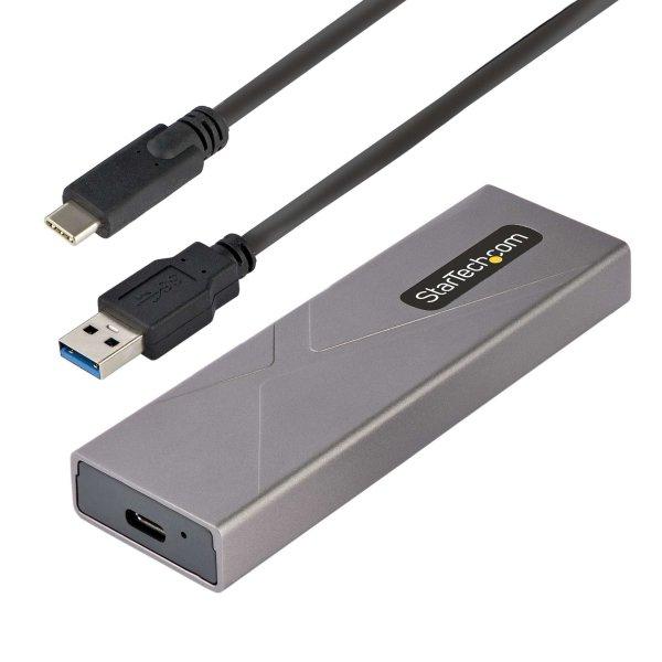 Startech M2-USB-C-NVME-SATA M.2 USB 3.2 Külső SSD ház - Fekete