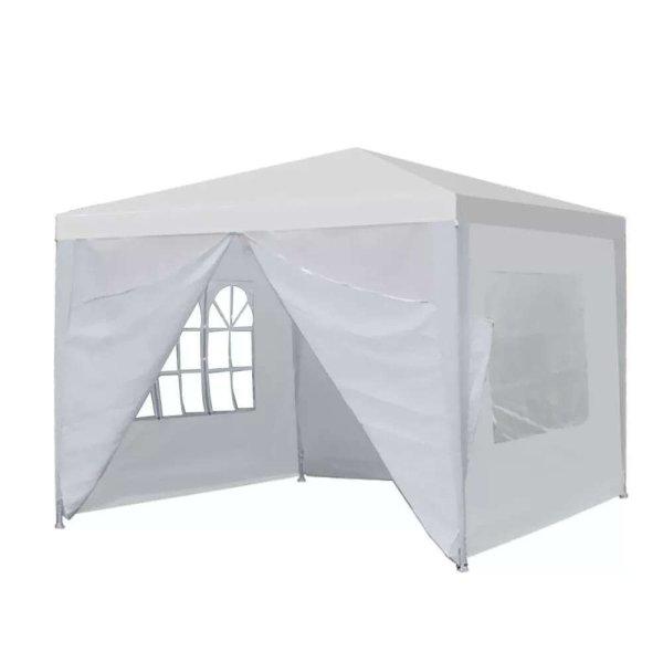 Party sátor fehér színben 3x3m
