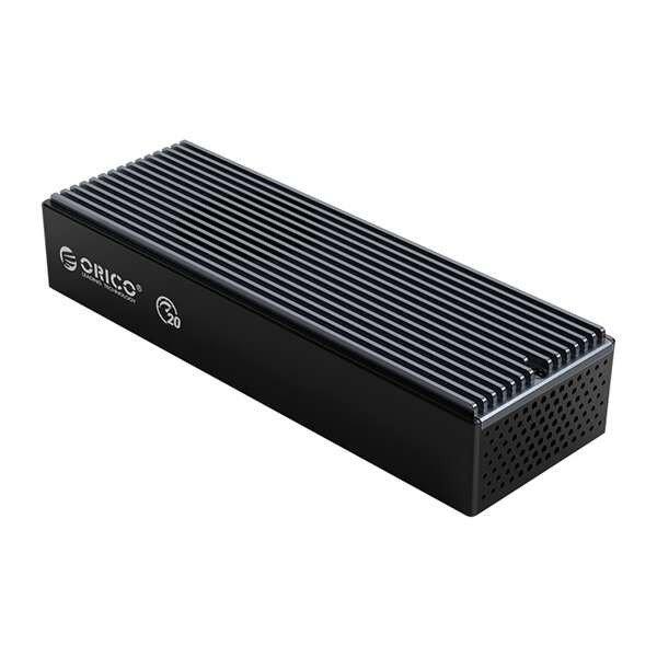 Orico Külső M.2 ház, M2PVC3-G20-BK/49/ (USB-C 3.2 Gen2x2 -> M.2 NVMe, Max.:
2TB, 20 Gbps)