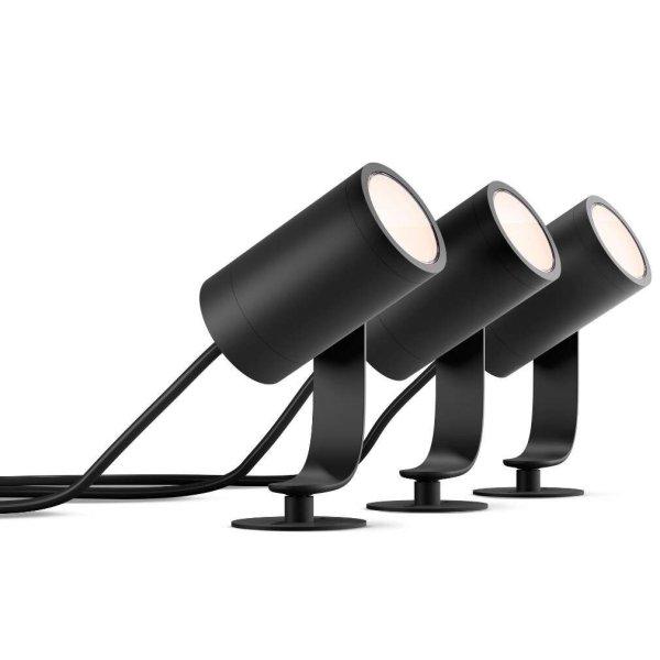 Philips Hue Lily LV White and Color Ambiance LED leszúrható szpotlámpa
alapkészlet, fekete 3db/csomag