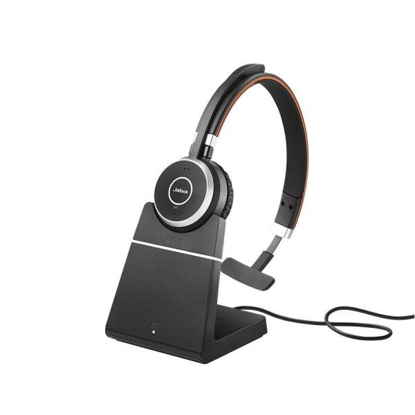Jabra Evolve 65 SE Wireless Mono Headset - Fekete