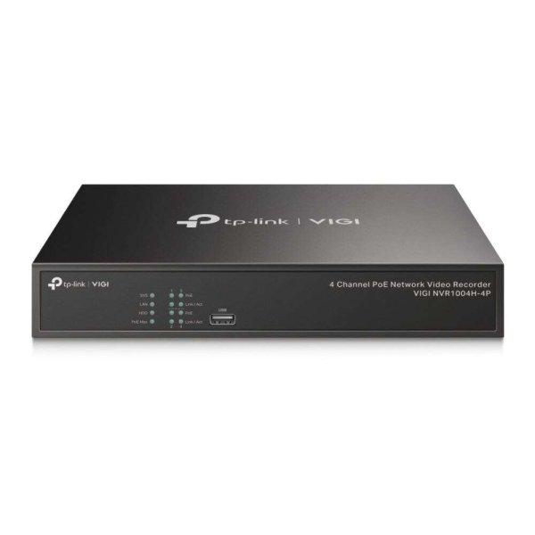 TP-Link VIGI NVR1004H-4P 4 csatornás NVR fekete