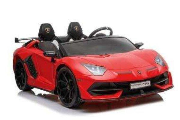 Elektromos autó gyerekeknek, Lamborghini Aventador Red, távirányítóval, 2
motorral, maximális súly 50 kg, 8282
