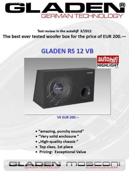 Gladen Audio RS 12 autóhifi subwoofer hangszóró