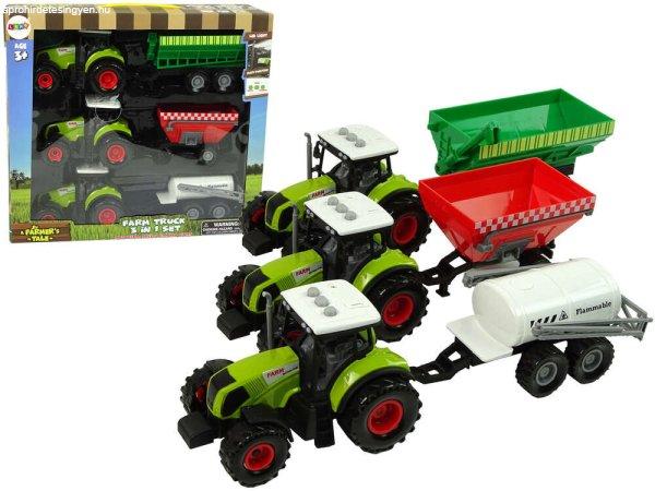 Három traktor pótkocsi permetező mezőgazdasági traktor készlet 9952