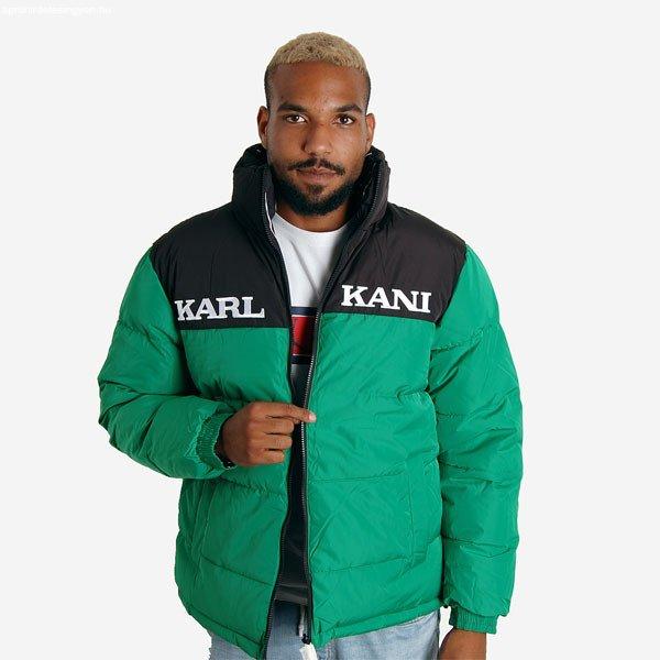 Téli dzeki Karl Kani Retro Block Reversible Puffer Jacket green/black/white