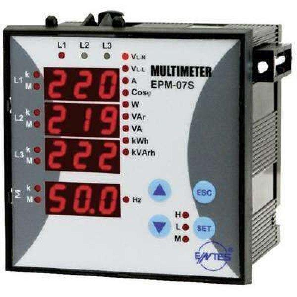 Beépítehtő multiméter, ENTES EPM-07S-96